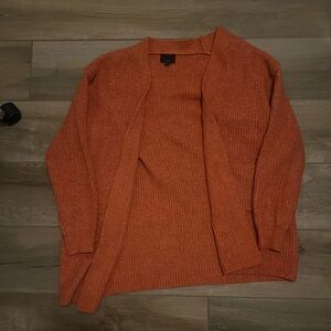 Fun orange cardigan